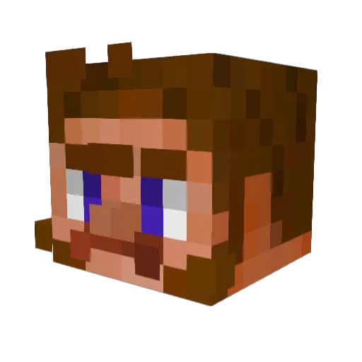 VVilly_D Minecraft avatar head, 3D render