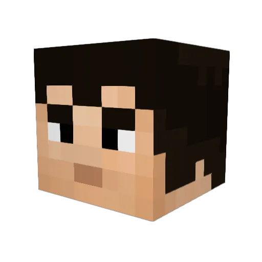 VVizard03 Minecraft avatar head, 3D render