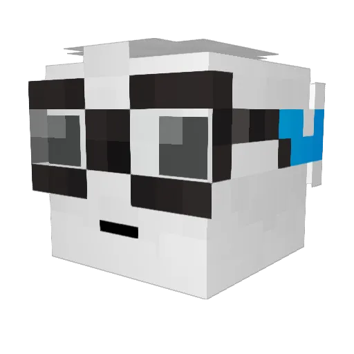 VWCurrywurst Minecraft avatar head, 3D render