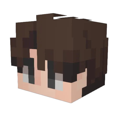 VWSC Minecraft avatar head, 3D render