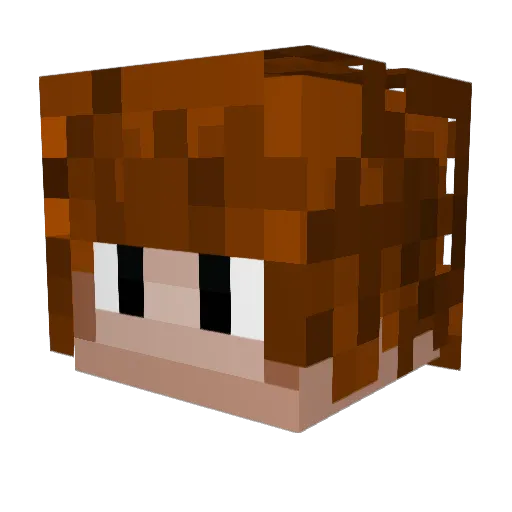 VWaDee Minecraft avatar head, 3D render