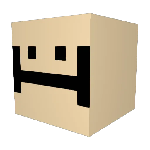VXR_Sparky Minecraft avatar head, 3D render