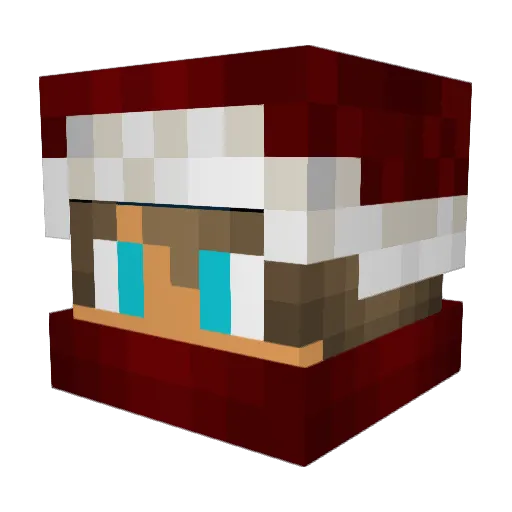 VZChief83 Minecraft avatar head, 3D render