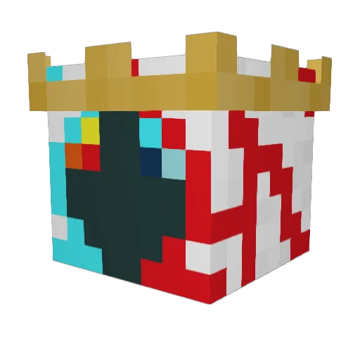 VZDuster Minecraft avatar head, 3D render