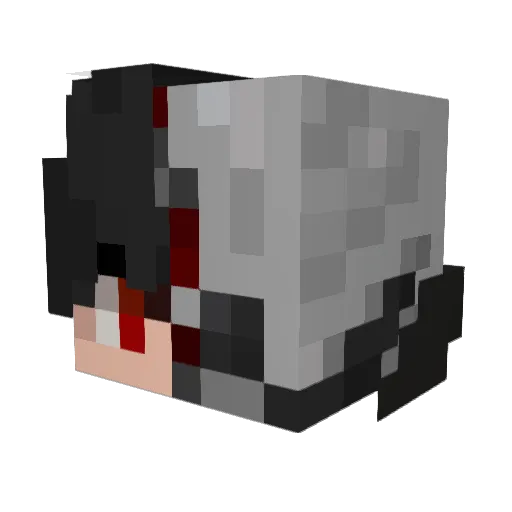 VZK1NG06 Minecraft avatar head, 3D render