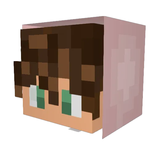 VZViela Minecraft avatar head, 3D render