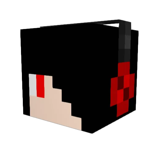 VZdO Minecraft avatar head, 3D render