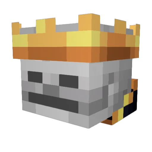 V_0b Minecraft avatar head, 3D render