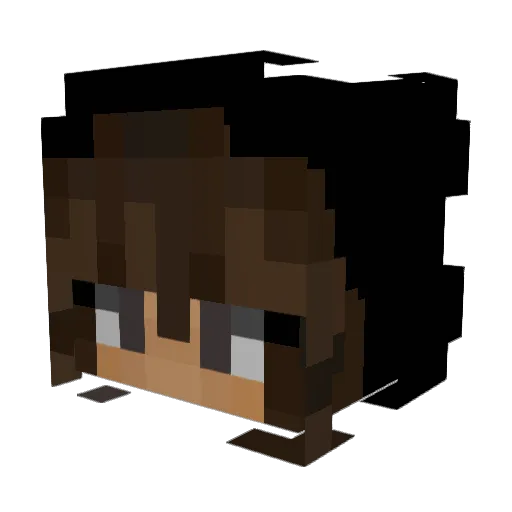 V_Deary Minecraft avatar head, 3D render