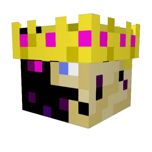 V_I_B_E_4_2_0 Minecraft avatar head, 3D render