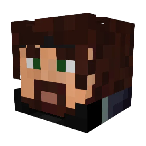 V_Manly_Muppet Minecraft avatar head, 3D render