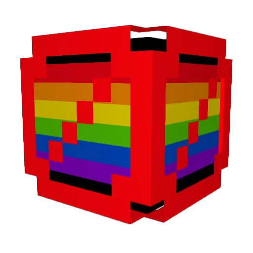 V_NEON_V Minecraft avatar head, 3D render