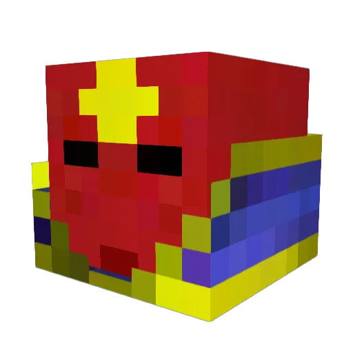 V_Rat Minecraft avatar head, 3D render