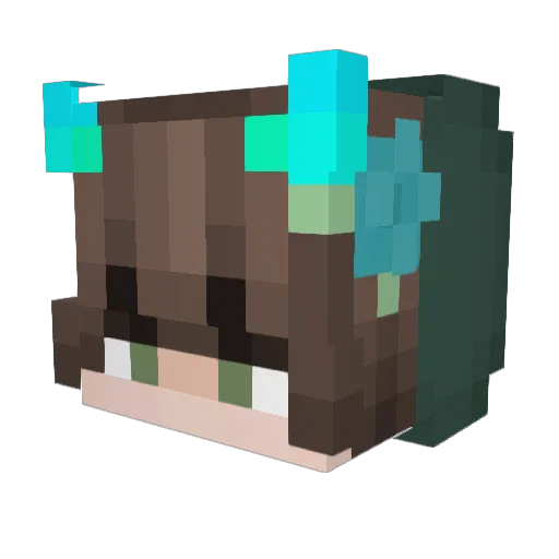 V_Zuki_V Minecraft avatar head, 3D render