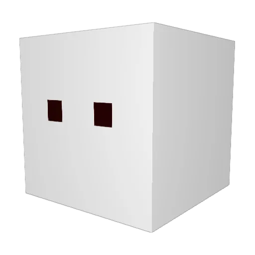 V_i_r Minecraft avatar head, 3D render