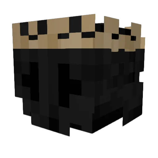 Va10r Minecraft avatar head, 3D render
