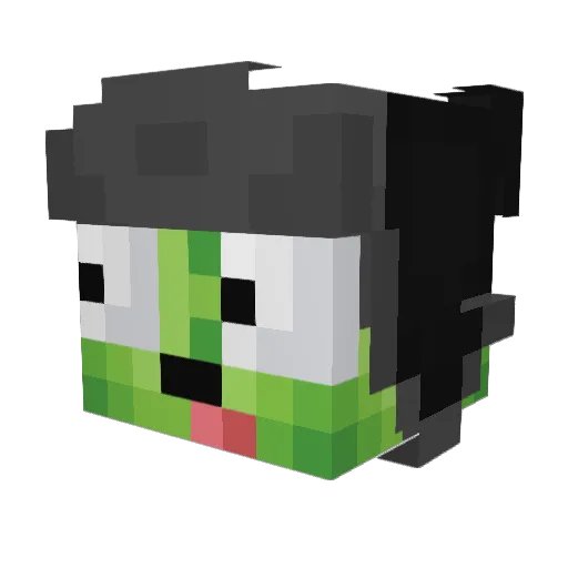 Va2oZako_ Minecraft avatar head, 3D render