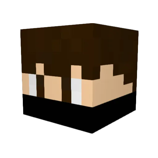 Va3gue Minecraft avatar head, 3D render