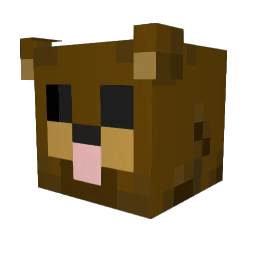 VaHonza Minecraft avatar head, 3D render