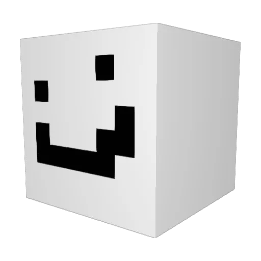 VaIi Minecraft avatar head, 3D render