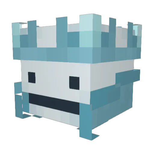VaL_ll Minecraft avatar head, 3D render