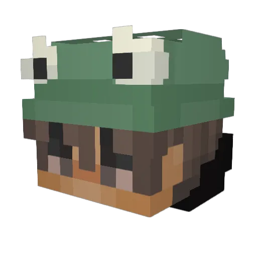 VaLdMgL Minecraft avatar head, 3D render