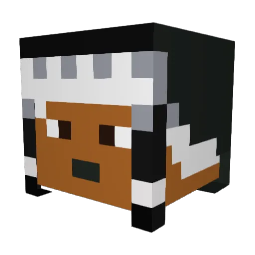 VaNillAzZ Minecraft avatar head, 3D render