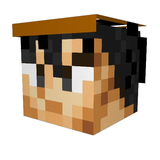 VaPoRiiQuE Minecraft avatar head, 3D render