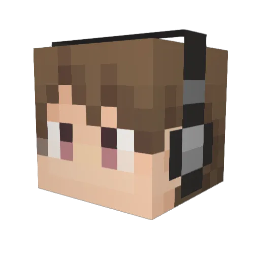 Vaalto Minecraft avatar head, 3D render