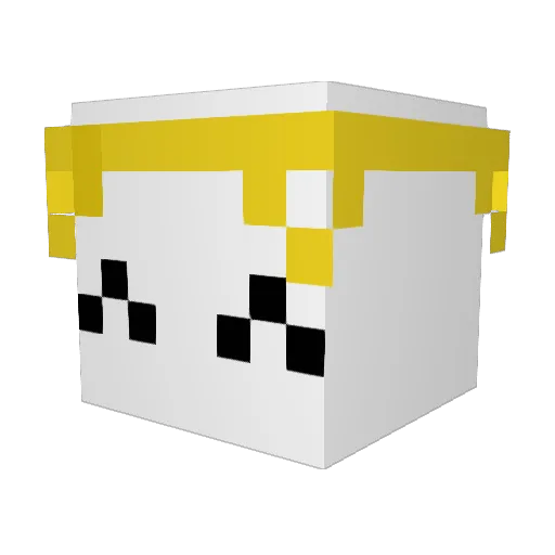 VaaraTub Minecraft avatar head, 3D render