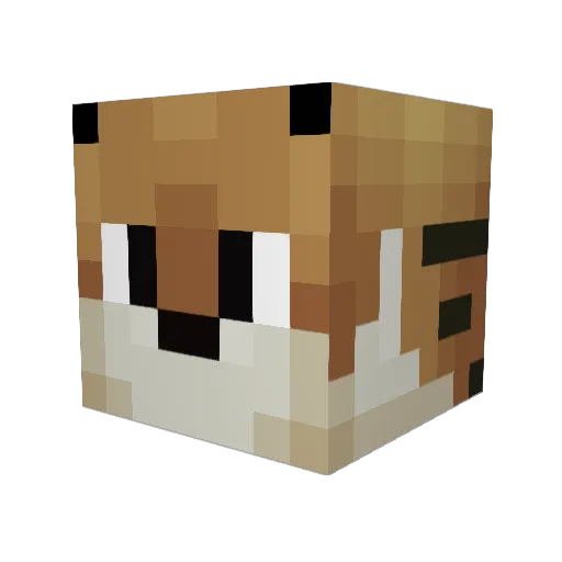 VaariHD_2 Minecraft avatar head, 3D render