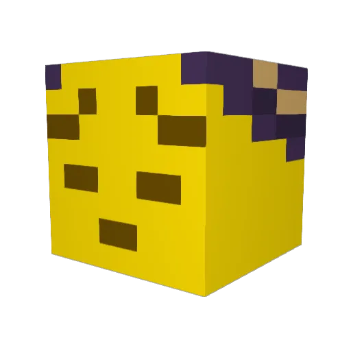 Vaati_chan Minecraft avatar head, 3D render