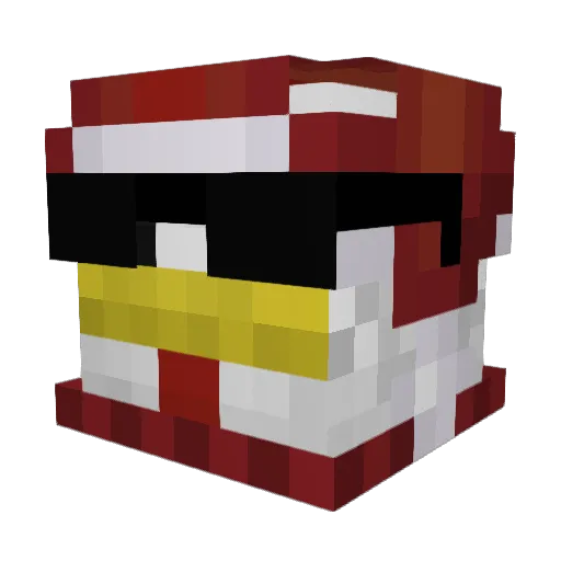 VabarX Minecraft avatar head, 3D render
