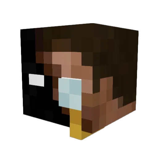 Vac_Kiro Minecraft avatar head, 3D render