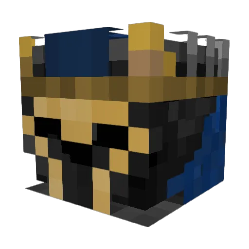 Vaca_Galo Minecraft avatar head, 3D render