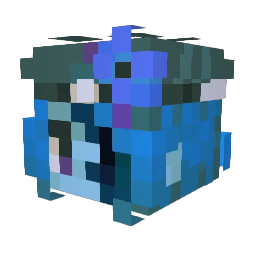 Vacante Minecraft avatar head, 3D render
