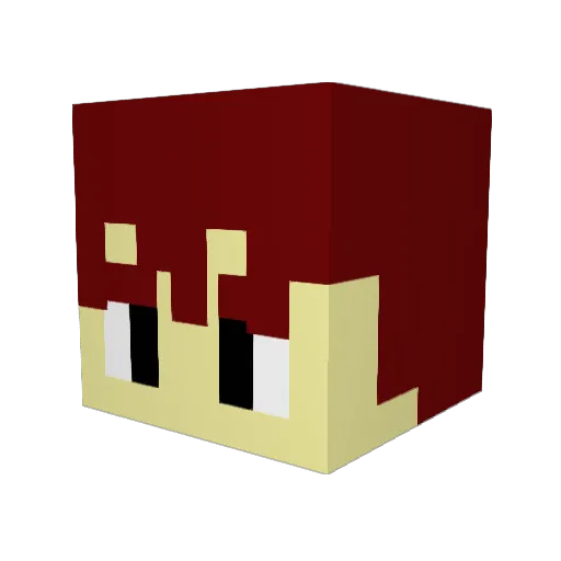 VacatedScout Minecraft avatar head, 3D render