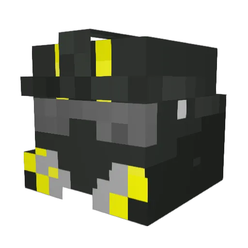 Vaccine001 Minecraft avatar head, 3D render