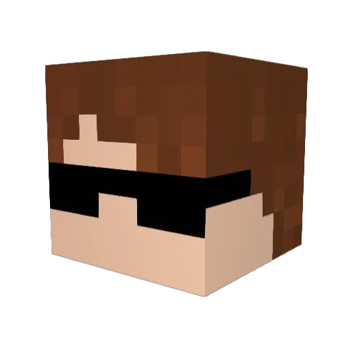 Vache_Kiri Minecraft avatar head, 3D render