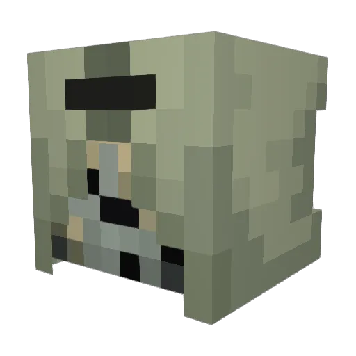 VackHalm Minecraft avatar head, 3D render