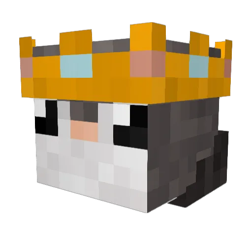 Vactonio Minecraft avatar head, 3D render