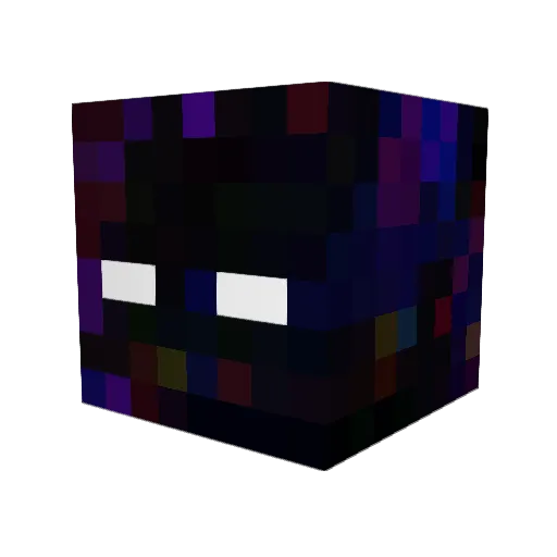 VacuousGalaxy Minecraft avatar head, 3D render