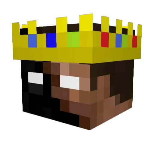 Vad4rYT Minecraft avatar head, 3D render