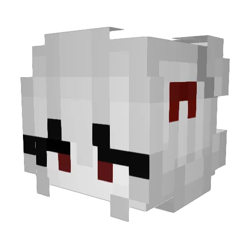 Vadelyta Minecraft avatar head, 3D render