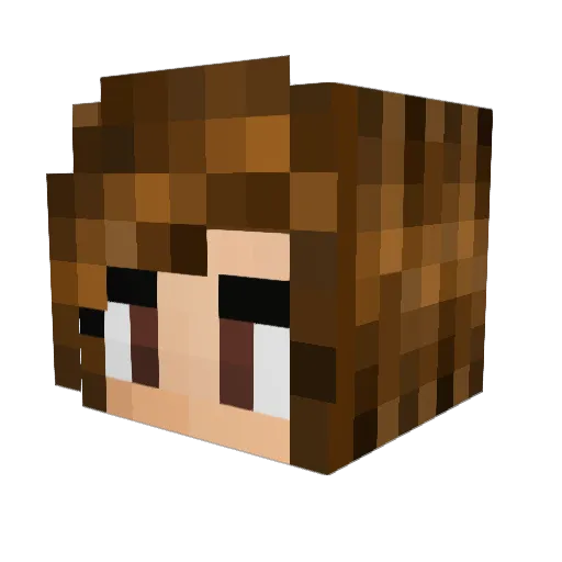 Vader05 Minecraft avatar head, 3D render