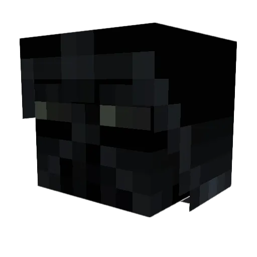 Vader22 Minecraft avatar head, 3D render