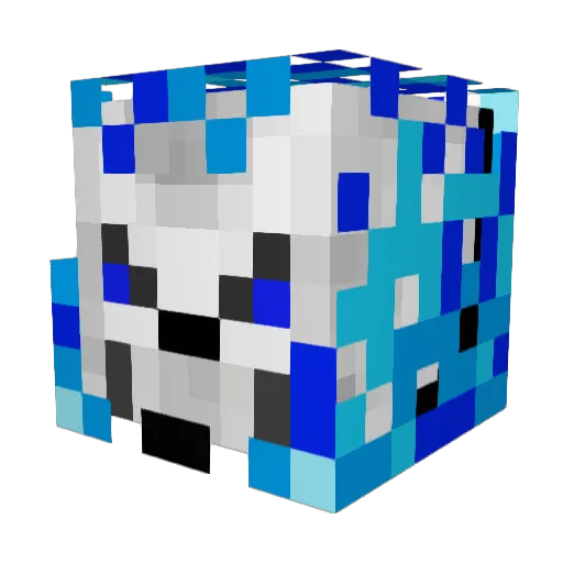 Vader6666 Minecraft avatar head, 3D render
