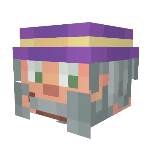 VaderTotz Minecraft avatar head, 3D render