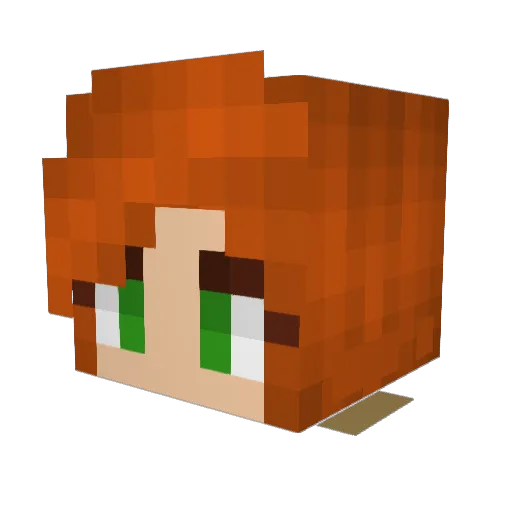 VadersKid Minecraft avatar head, 3D render