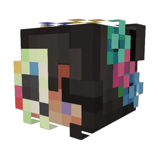 Vadocu Minecraft avatar head, 3D render